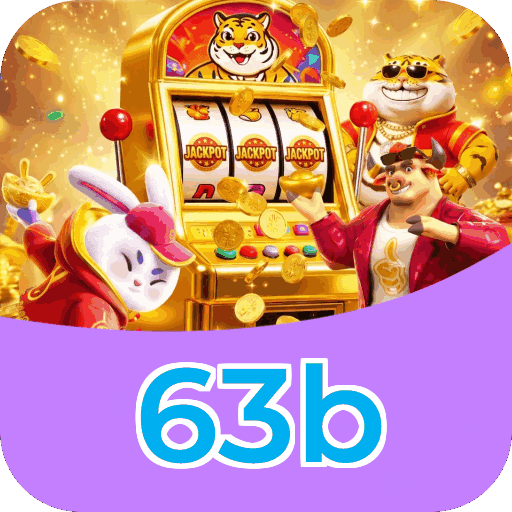 Interface do aplicativo 63b mostrando jogos disponíveis no iOS e Android